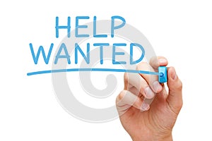 Help Wanted Announcement Employment Concept