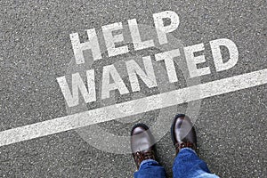 Help wanted jobs, job working recruitment employees business con