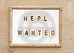 Misspelled HELP WANTED Sign photo