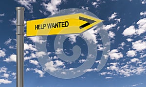 Help wanted traffic sign