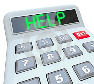 Help - Word on Calculator for Assistance in Financial Trouble