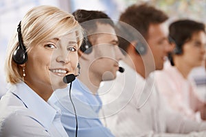 Helpdesk receicving calls