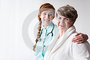 Helpful doctor and content patient