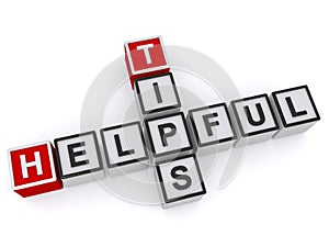 Helpful tips crossword