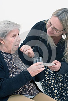 Helping Grandma with her Medication