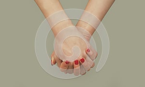 Helping hand. Holding hand, close up. Giving a helping hand. Rescue, helping gesture or hands. Salvation relations. Hand