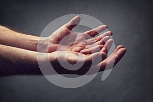 Helping hands or begging for help