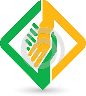 Helping hands logo