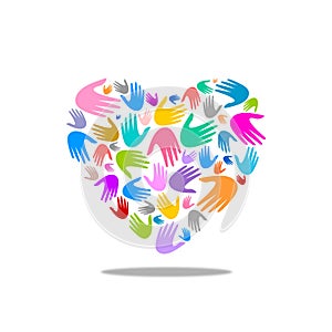 Helping hands logo design