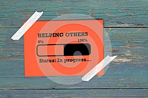 Helping others in progress