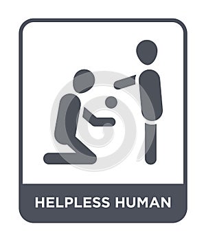 helpless human icon in trendy design style. helpless human icon isolated on white background. helpless human vector icon simple
