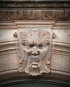 Helsingborg Stone Face Sculpture