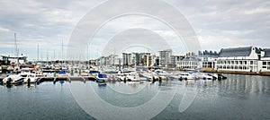 Helsingborg yacht harbor panorama