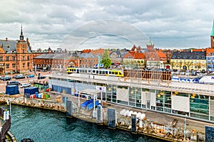 Train station of Helsingor in Denmark
