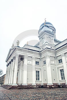 Helsinki cathedral and monument to Alexander II, Finland