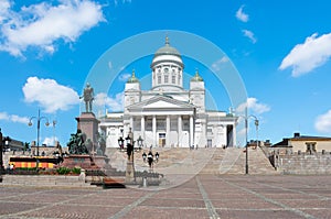 Helsinki Cathedral on Senate Square, Finland photo