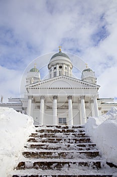 Helsinki Cathedral In Winter