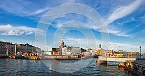 Old Port pier architecture in Helsinki, Finland