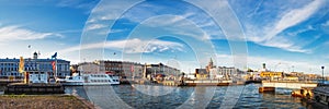 Old Port pier architecture in Helsinki, Finland