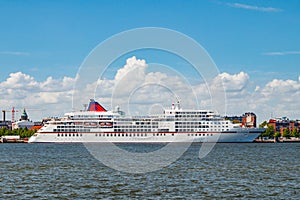 Helsinki, Finland - 12 June 2022: Passenger ship Europa in port of Helsinki