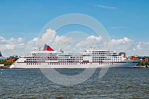 Helsinki, Finland - 12 June 2022: Passenger ship Europa in port of Helsinki