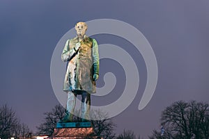 Helsinki, Finland. Statue Of Johan Ludvig Runeberg On Esplanadi