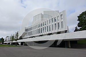 HELSINKI - 28 MAY: Finlandia Hall in Helsinki, Finland on 28 May 2016 photo