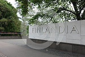 HELSINKI - 28 MAY: Finlandia Hall in Helsinki, Finland on 28 May 2016