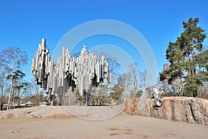 Helsinki. Monument to Sibelius