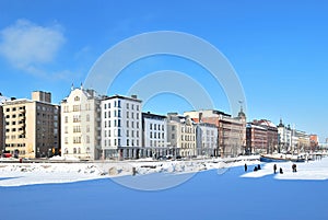 Helsinki. North Quay in winter