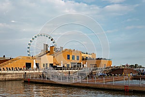 Helsinki open air pool in the city harbor