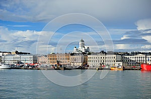 Helsinki view with cathedral