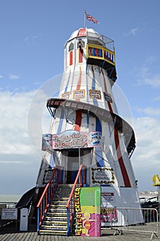 Helter Skelter on Brighton Pier. England