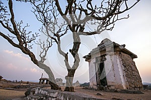 Hemakuta hill temple at karnataka india