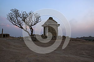 Hemakuta hill temple at karnataka india