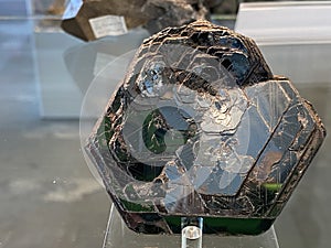 Hematite from Congonhas, Brazil or HÃ¤matit aus Congonhas, Brasilien minerals and crystals in the exhibition Mount SÃ¤ntis