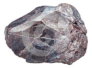 Hematite rock iron ore, haematite isolated photo