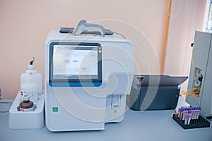Hematological analyzer. Medical equipment for analysis