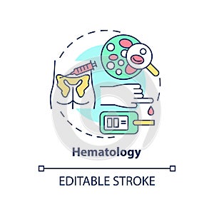 Hematology concept icon