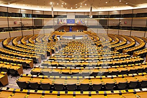 Hemicycle of the European Parliament photo