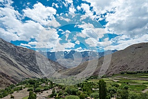 Hemis Shukpachan Village in Sham Valley, Ladakh, Jammu and Kashmir, India