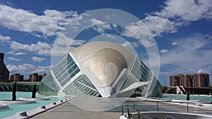 Hemisferic Valencia Spain futuristic building