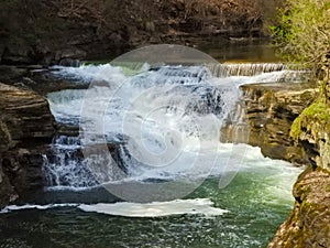 Hemlock Waterfall summer swimminghole at Cornell photo