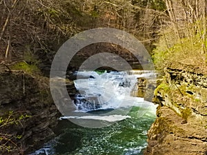 Hemlock Waterfall in Fall Creek Gorge at Cornell photo