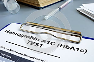 Hemoglobin A1C HbA1c Test form