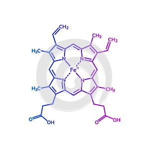 Hemoglobin haemoglobin chemical formula photo