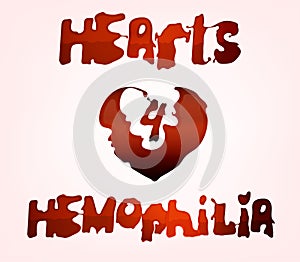 Hemophilia lettering image