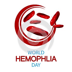 Hemophilia world blood and vessel day logo