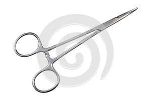 Hemostats isolated on white