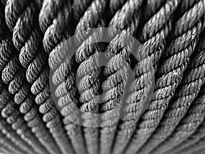 Hemp Rope Textured Background